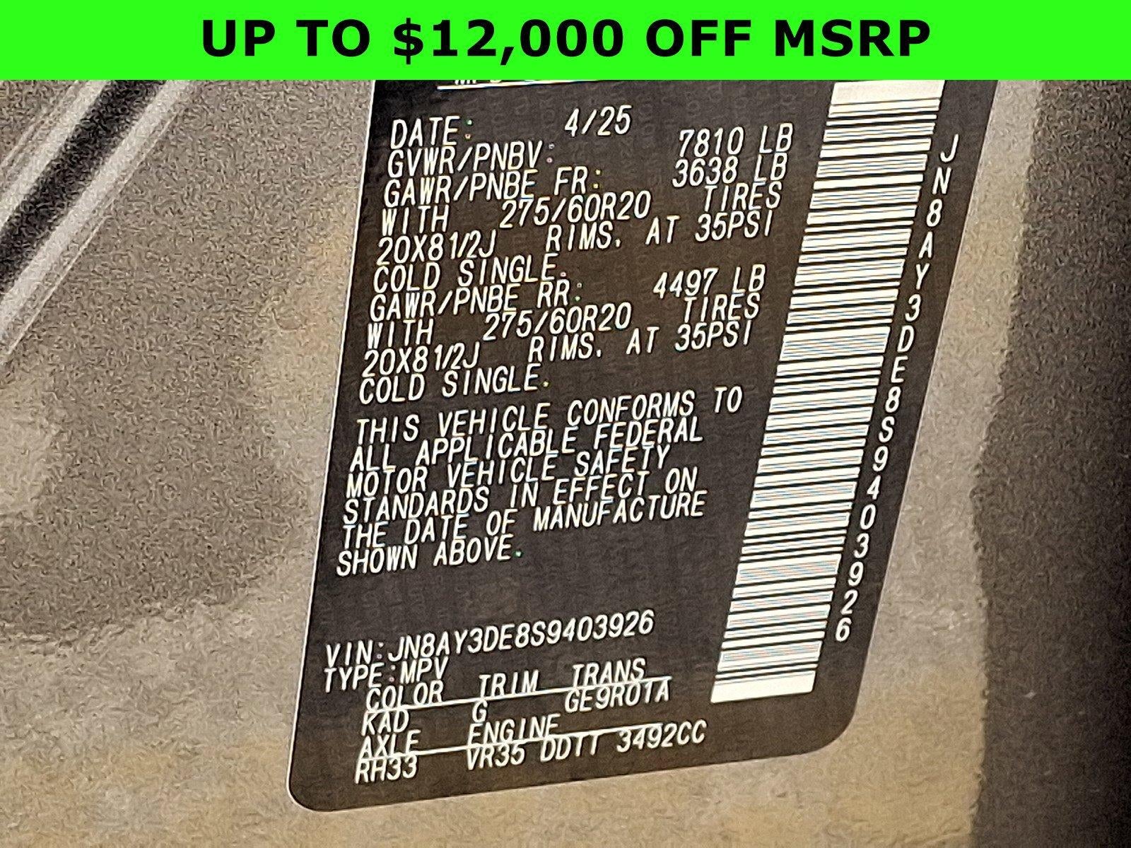 2025 Nissan Armada PRO-4X®