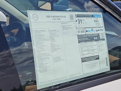 2026 Nissan Rogue 2026.5 AWD Platinum