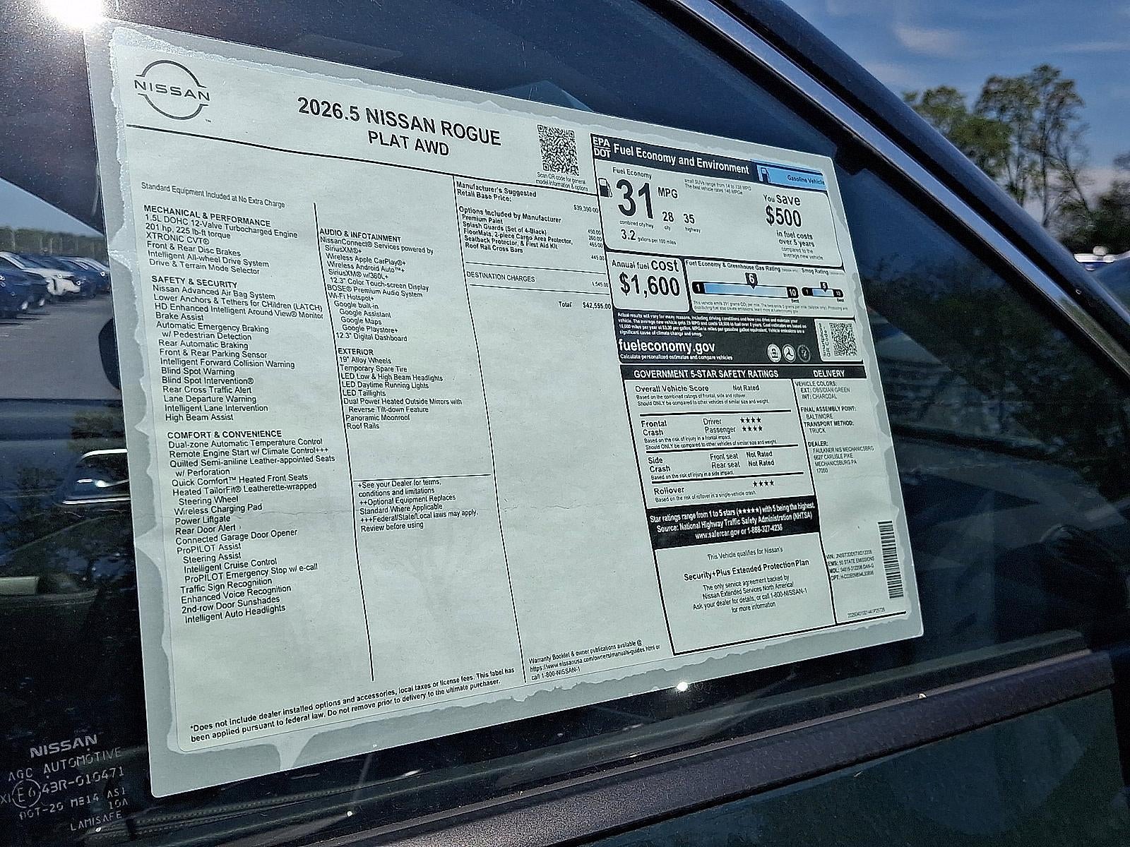 2026 Nissan Rogue 2026.5 AWD Platinum
