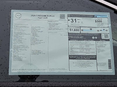 2026 Nissan Rogue Platinum