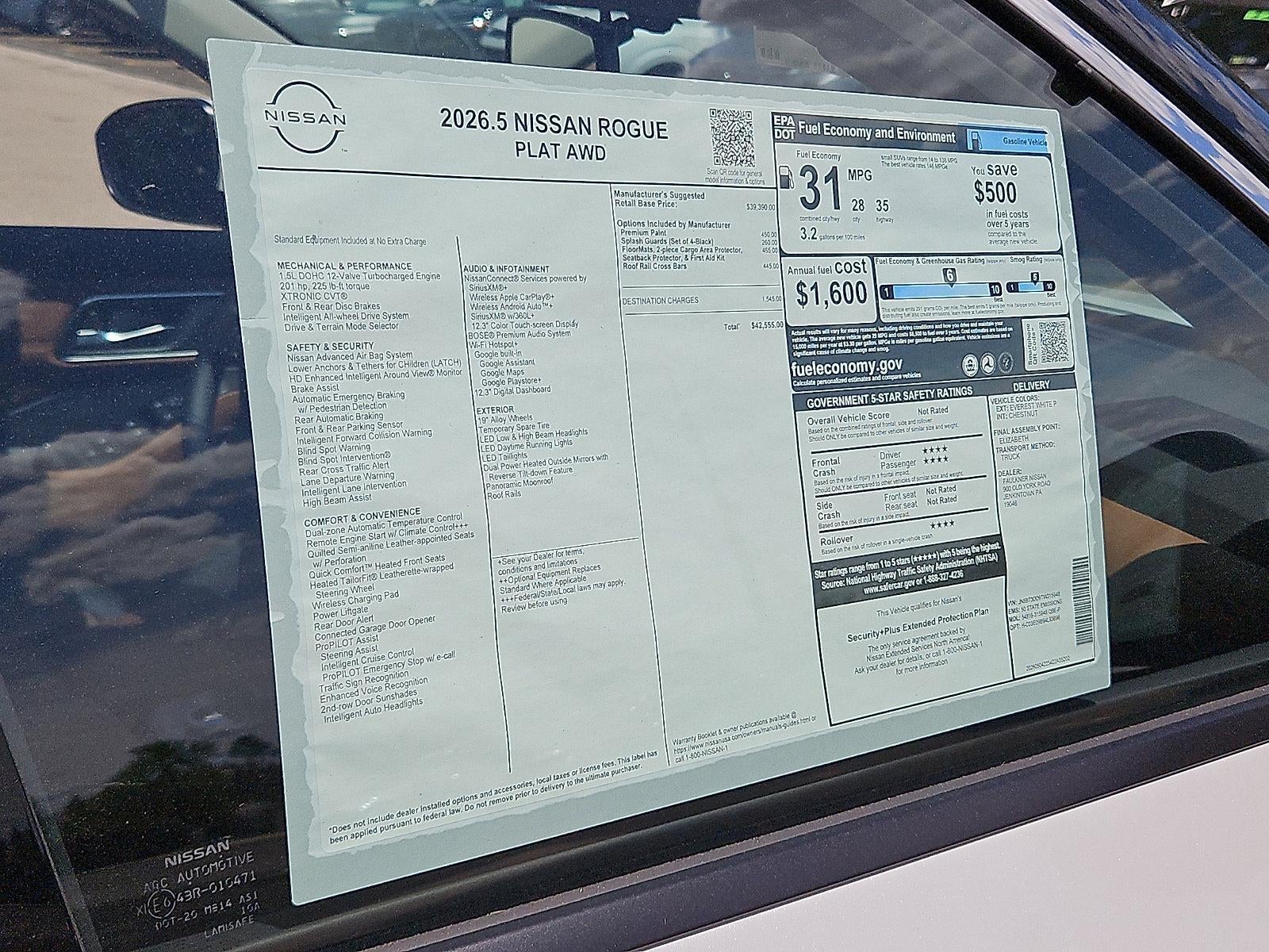 2026 Nissan Rogue 2026.5 AWD Platinum