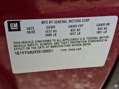 2005 Chevrolet Corvette NA