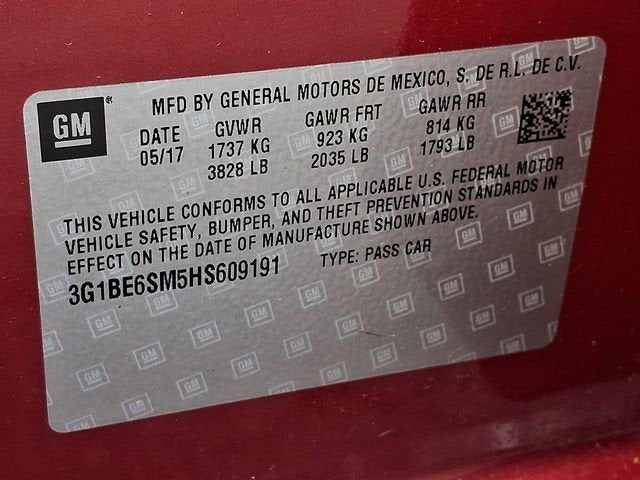 2017 Chevrolet Cruze LT