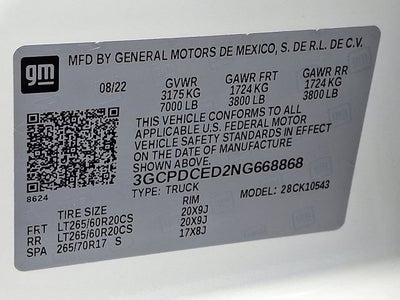 2022 Chevrolet Silverado 1500 Custom Trail Boss