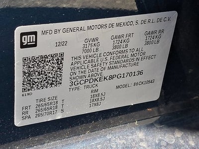 2023 Chevrolet Silverado 1500 LT (2FL)