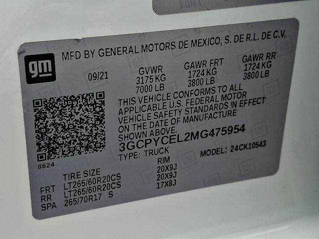 2021 Chevrolet Silverado 1500 Custom Trail Boss