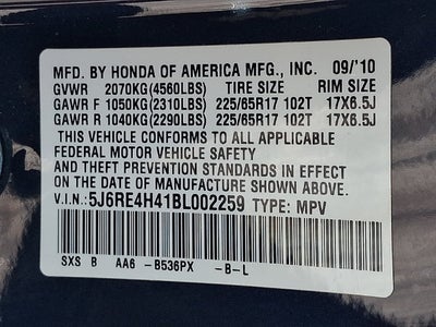 2011 Honda CR-V SE