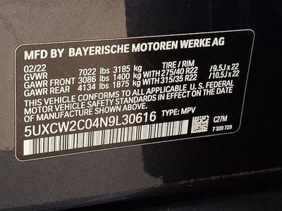 2022 BMW X7 xDrive40i