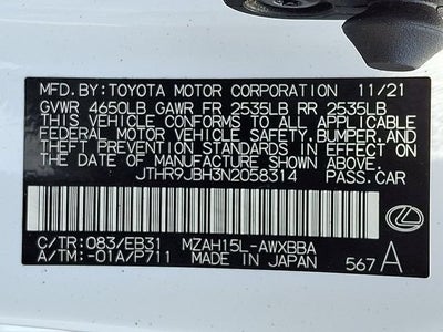 2022 Lexus UX 250h F SPORT