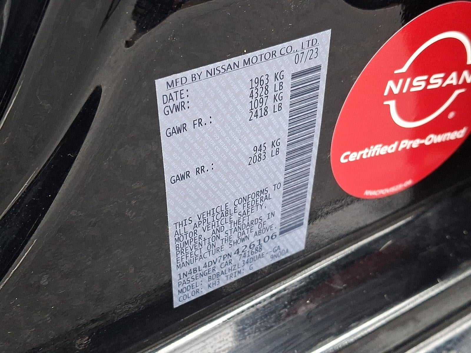 2023 Nissan Altima SV