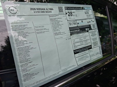 2026 Nissan Altima SV Special Edition