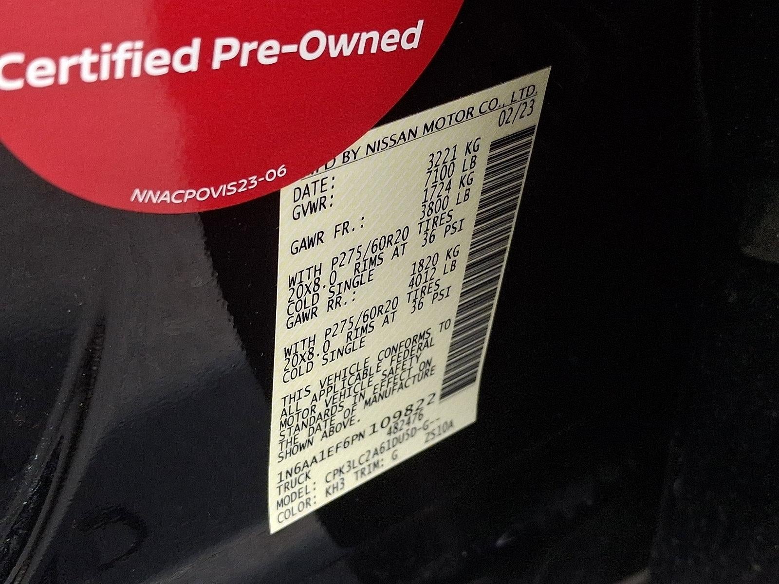 2023 Nissan Titan 4x2 Crew Cab SV