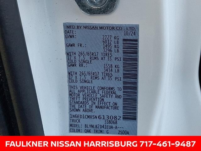 2025 Nissan Frontier King Cab® SV