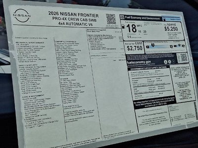 2026 Nissan Frontier Crew Cab PRO-4X®