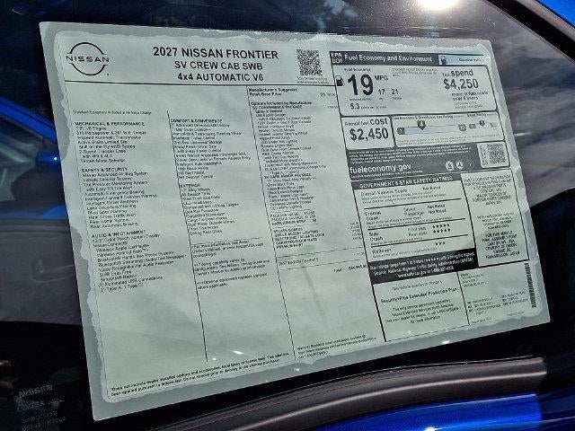 2027 Nissan Frontier Crew Cab SV