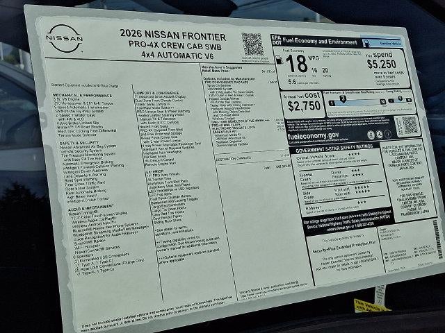 2026 Nissan Frontier Crew Cab PRO-4X®