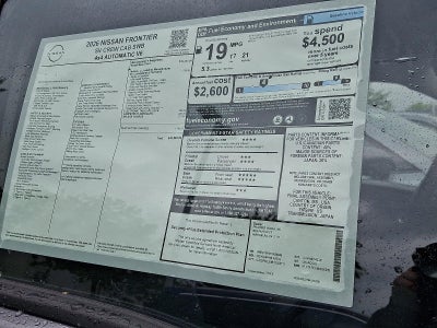 2026 Nissan Frontier Crew Cab SV