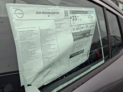 2026 Nissan Sentra S