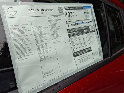 2026 Nissan Sentra SV