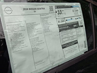 2026 Nissan Sentra SV