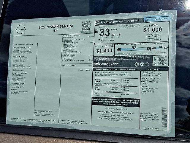 2027 Nissan Sentra SV