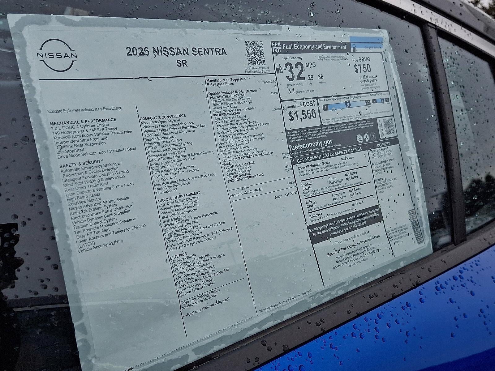 2026 Nissan Sentra SR