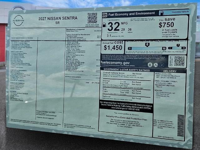 2027 Nissan Sentra SR Midnight Edition