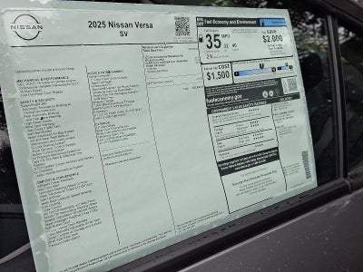 2025 Nissan Versa SV