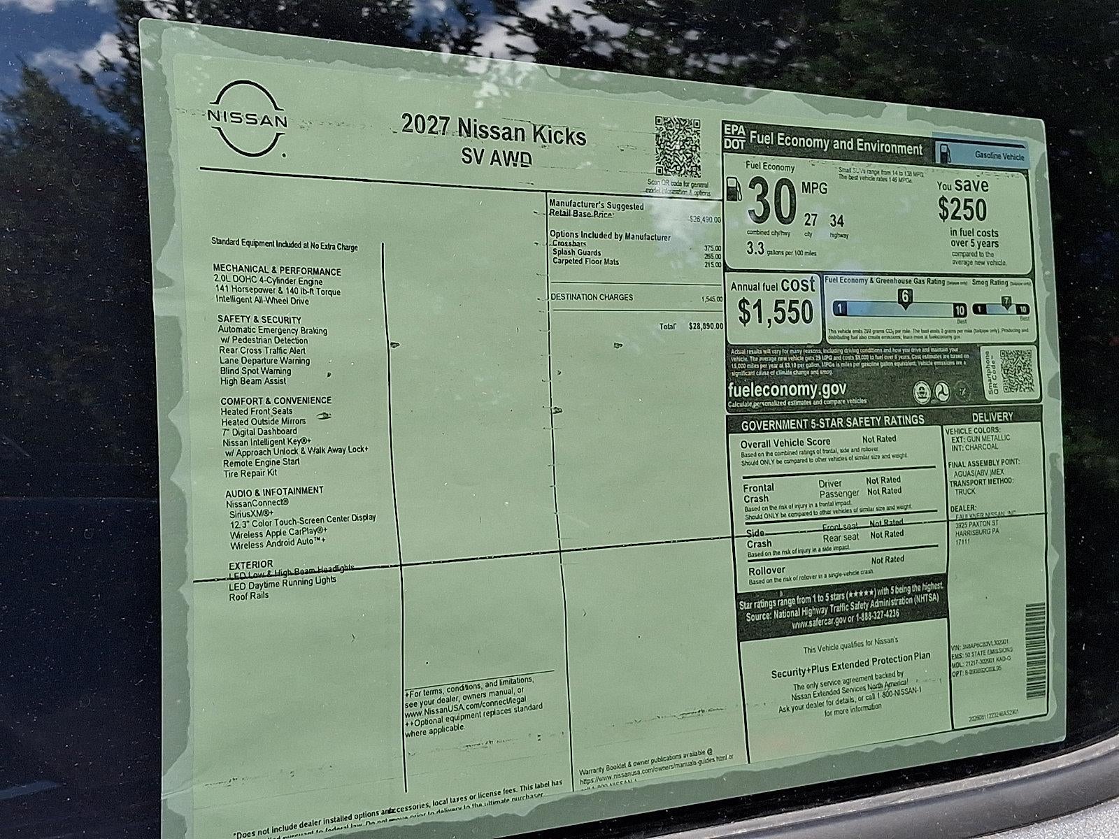 2027 Nissan Kicks SV