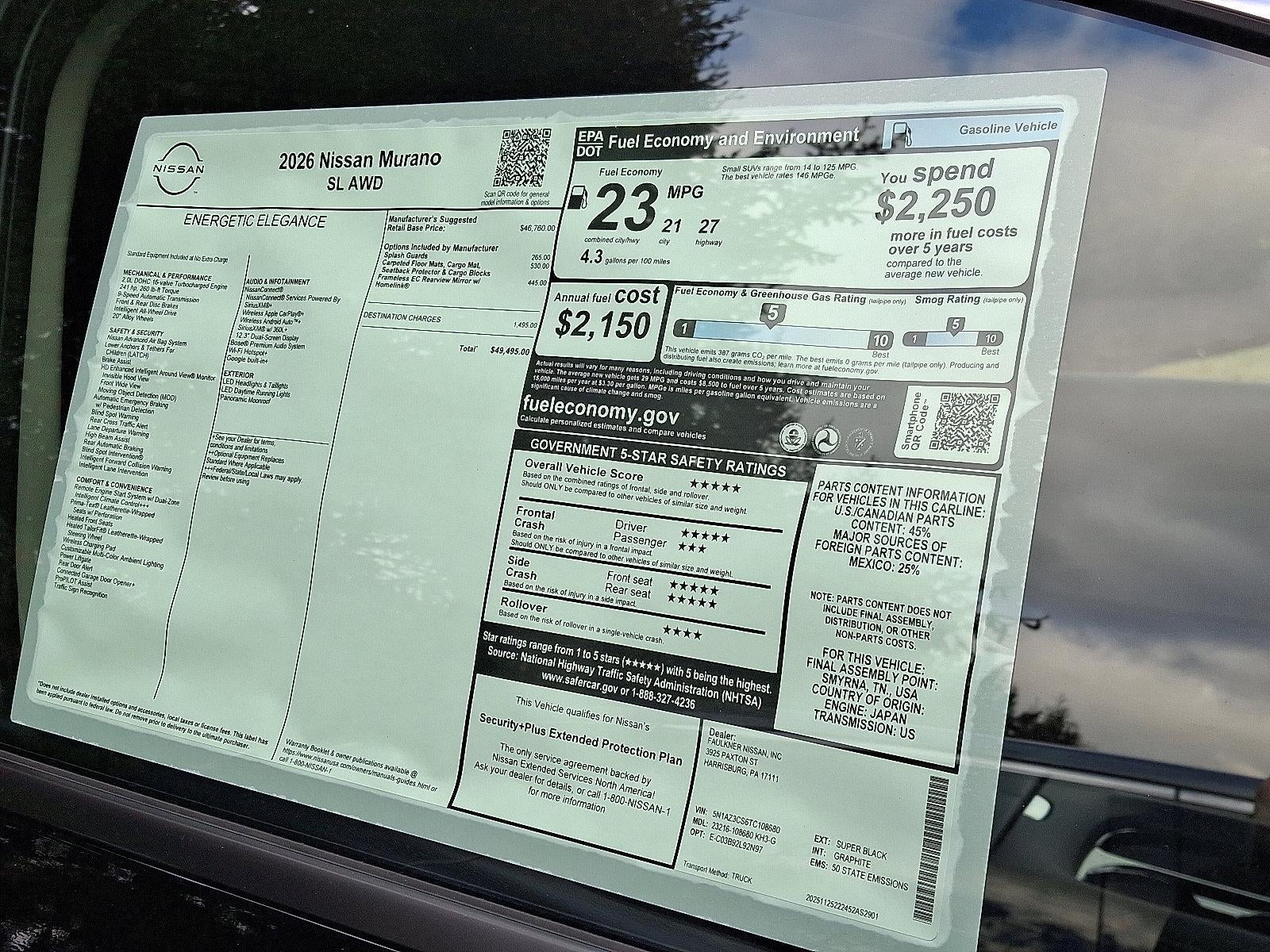 2026 Nissan Murano SL