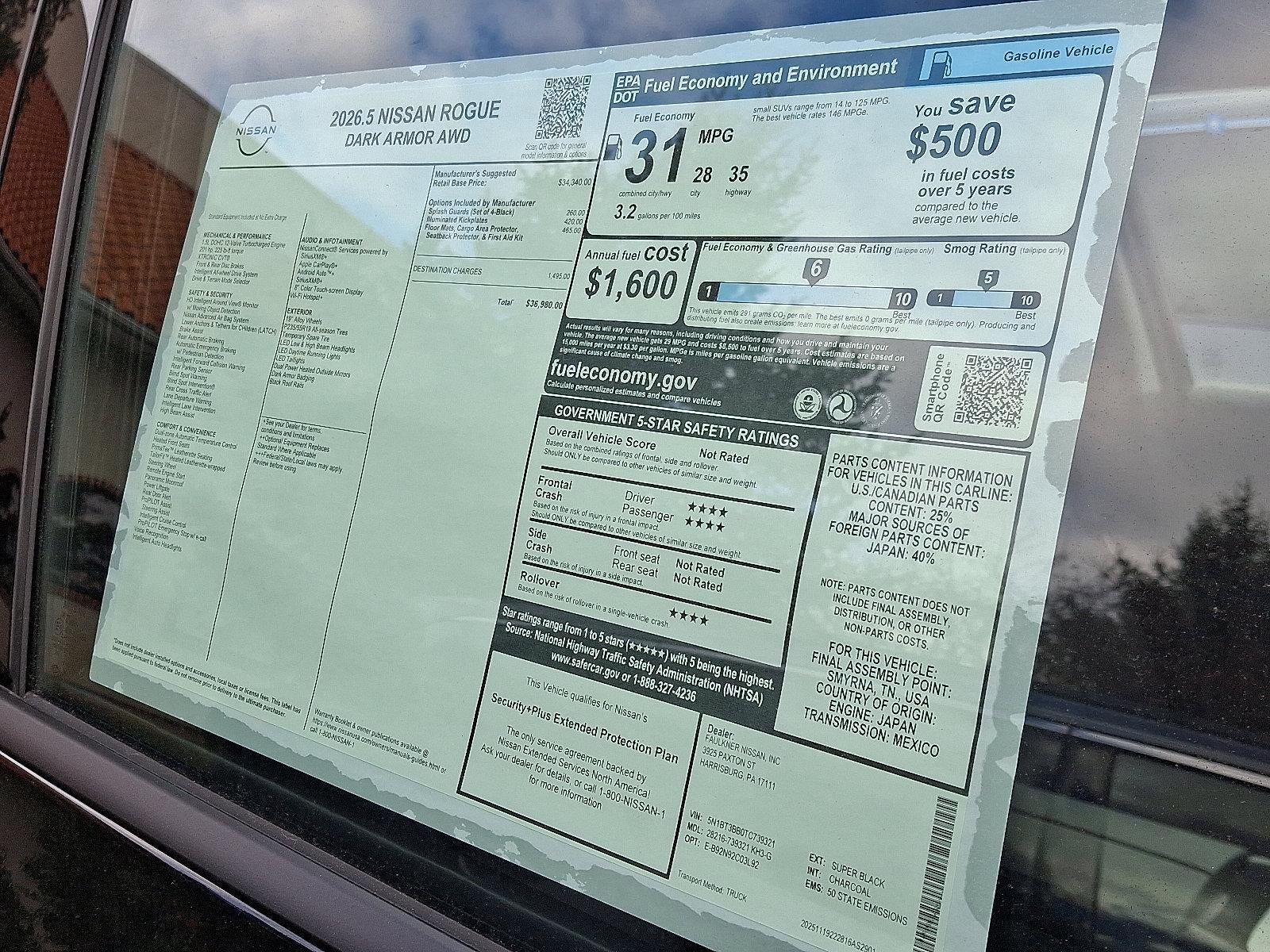 2026 Nissan Rogue Dark Armor™