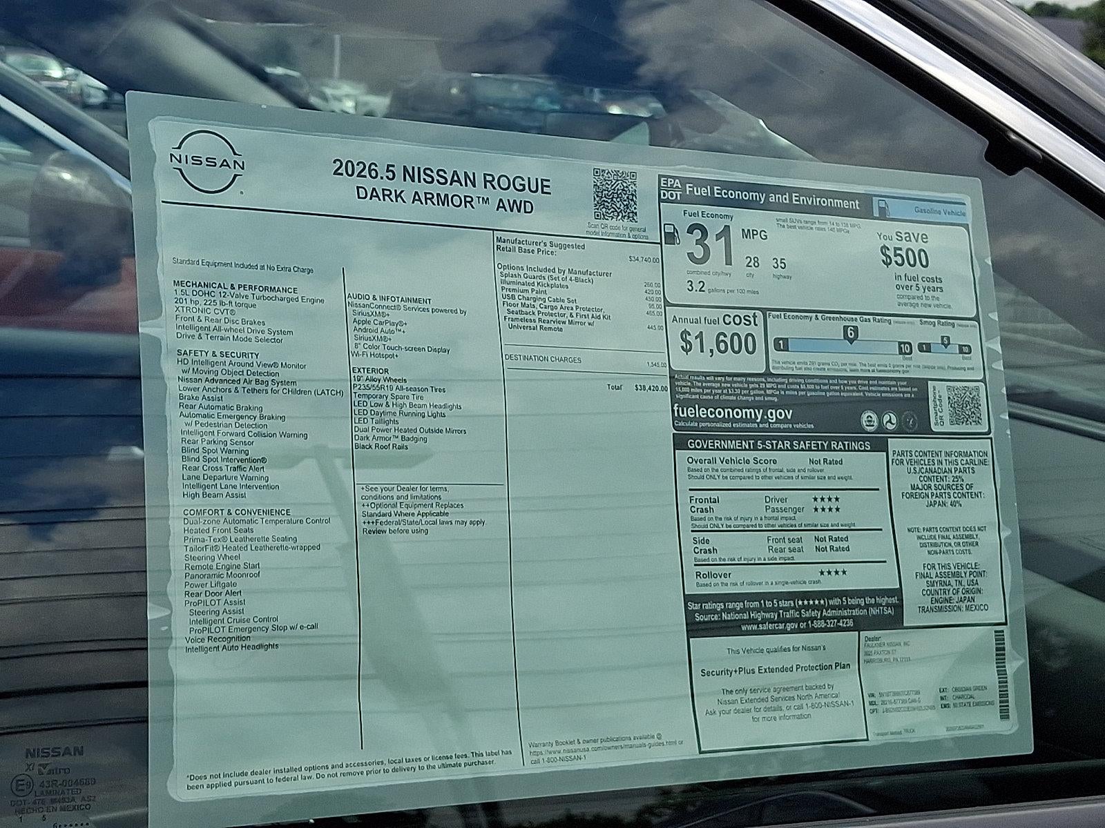 2026 Nissan Rogue Dark Armor™