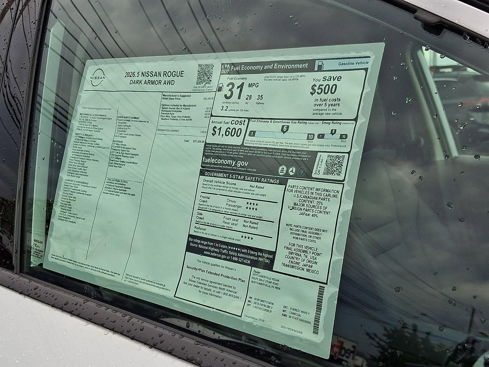 2026 Nissan Rogue Dark Armor™