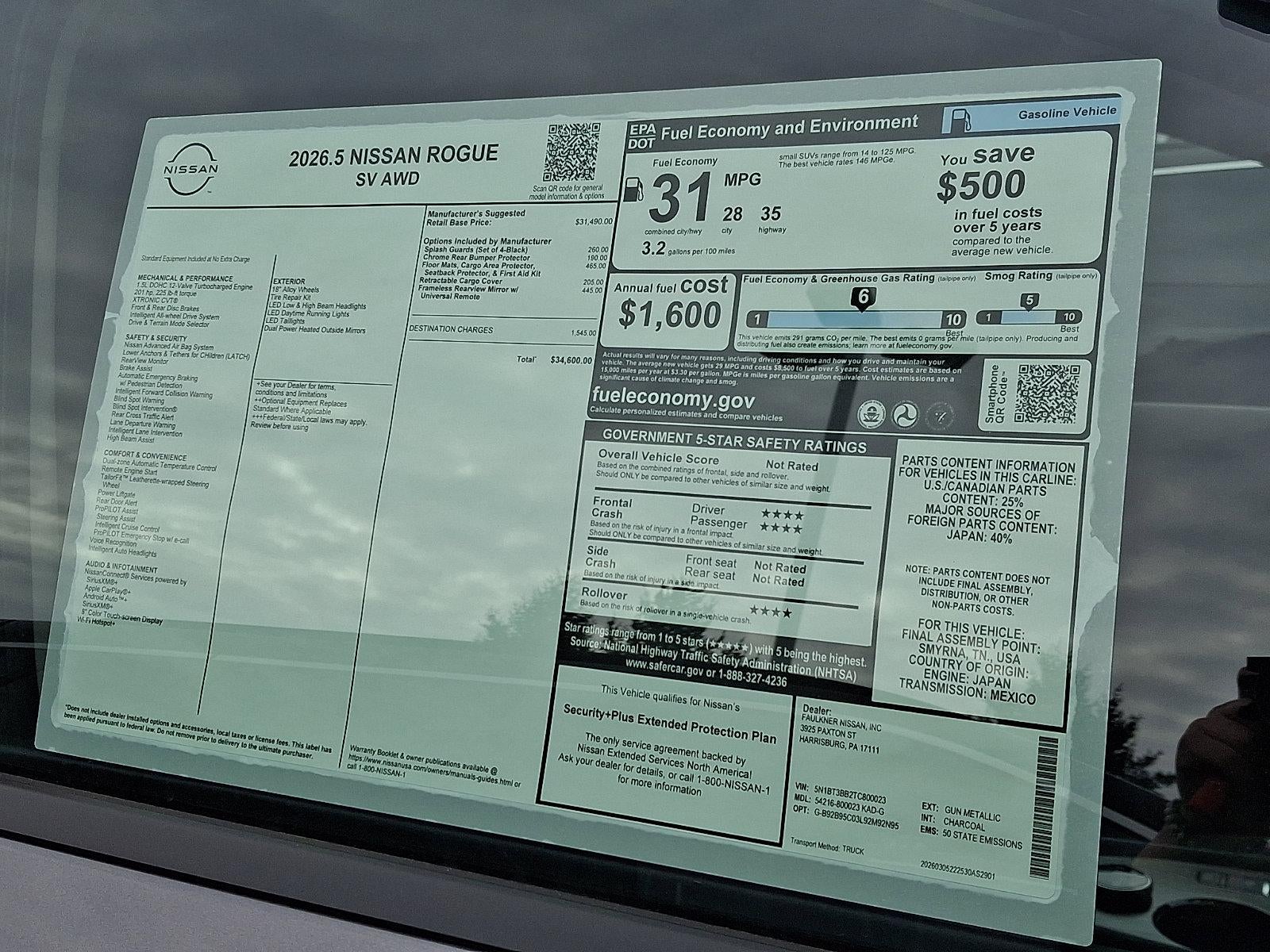 2026 Nissan Rogue SV