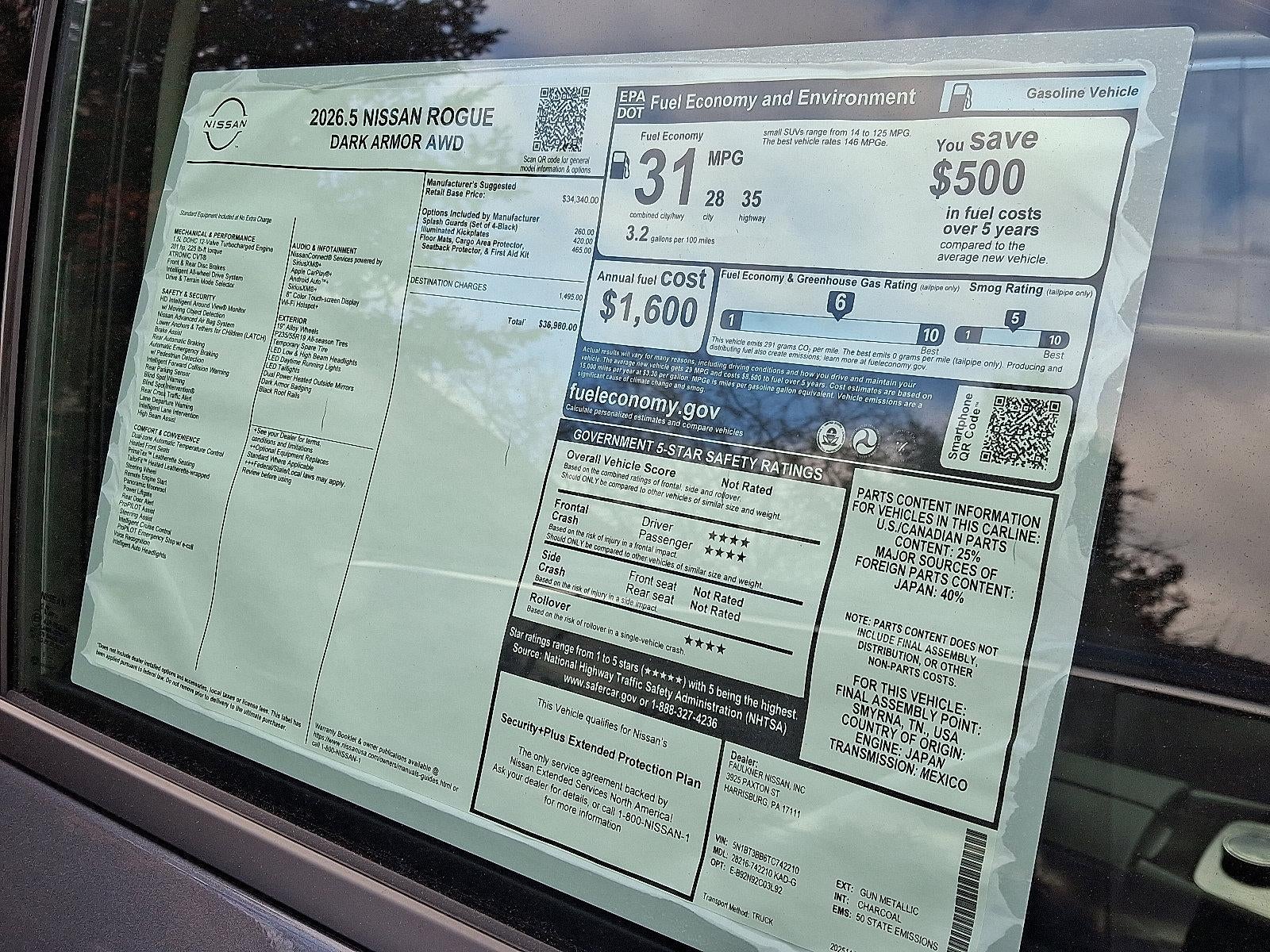2026 Nissan Rogue 2026.5 AWD Dark Armor