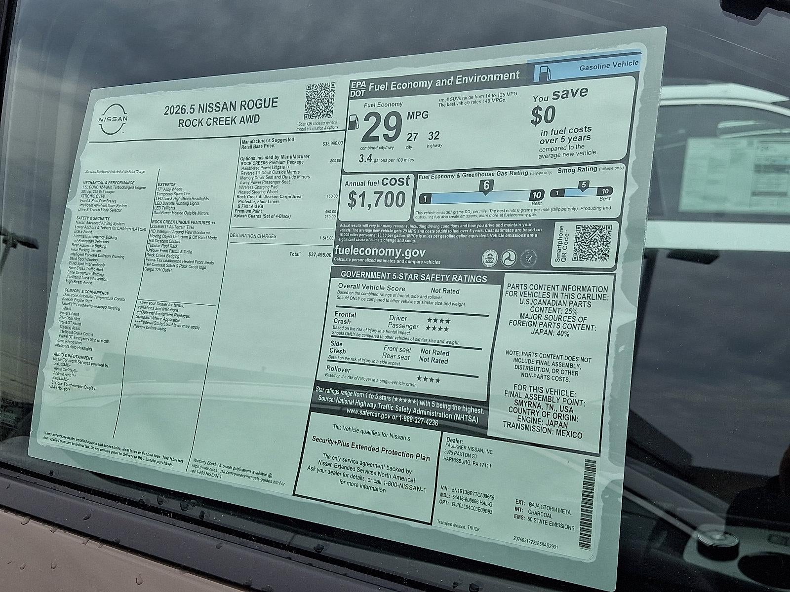 2026 Nissan Rogue Rock Creek®