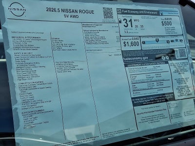 2026 Nissan Rogue SV