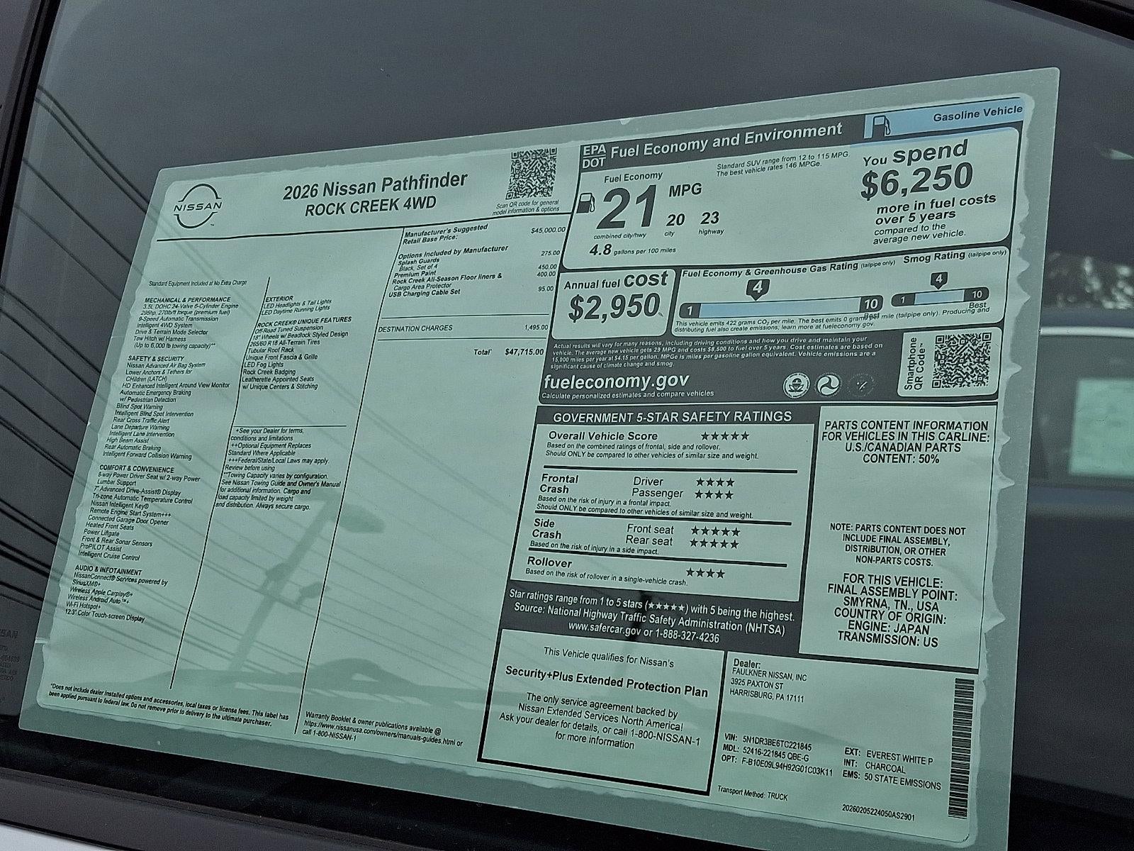 2026 Nissan Pathfinder Rock Creek®