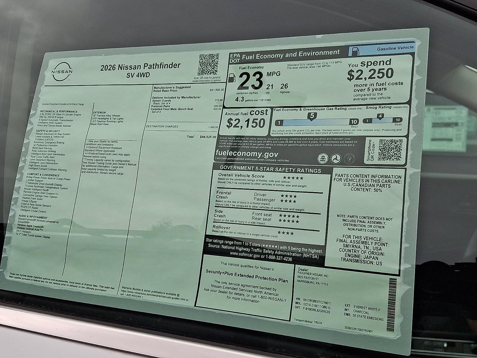 2026 Nissan Pathfinder SV