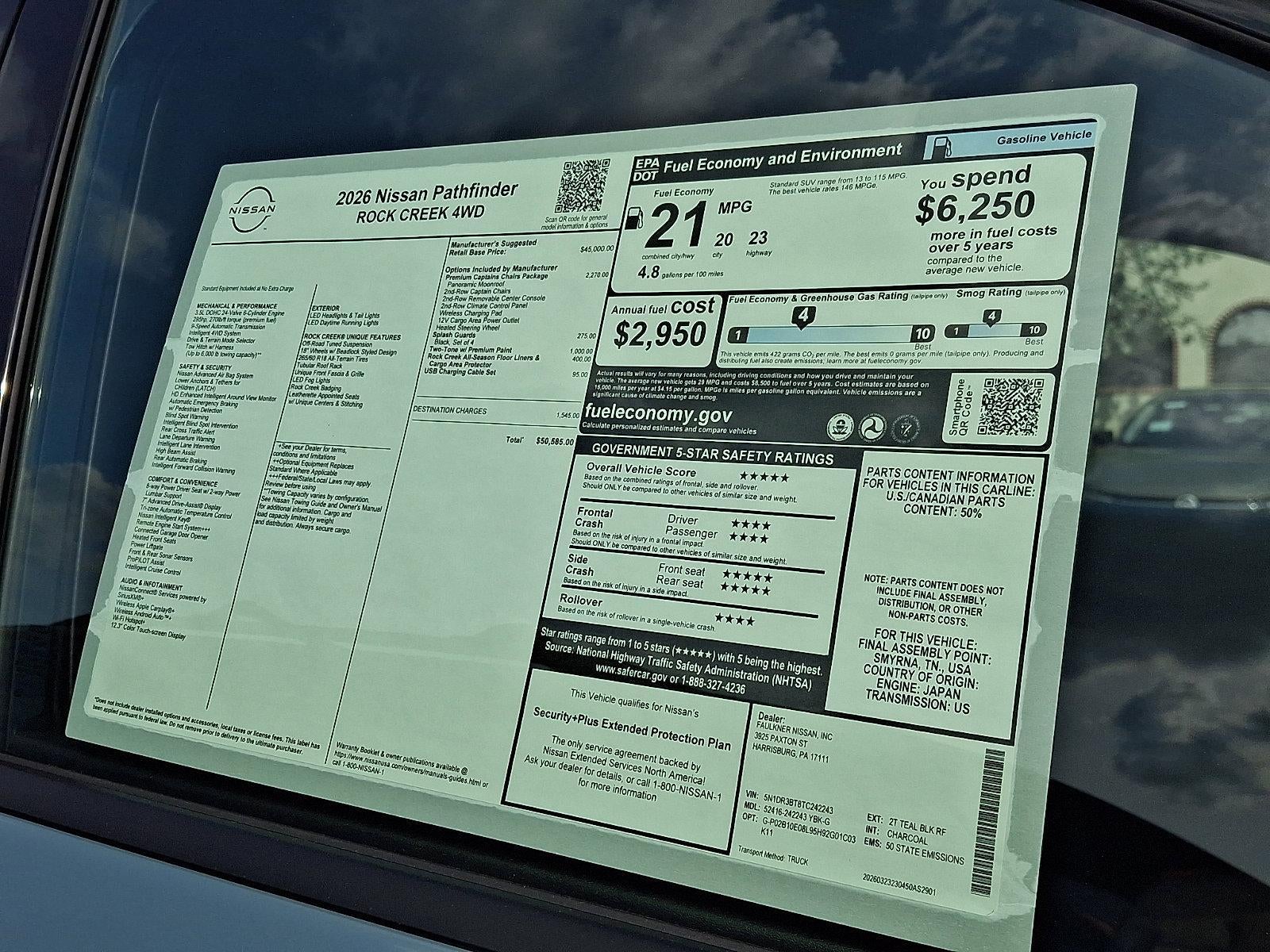 2026 Nissan Pathfinder Rock Creek 4WD