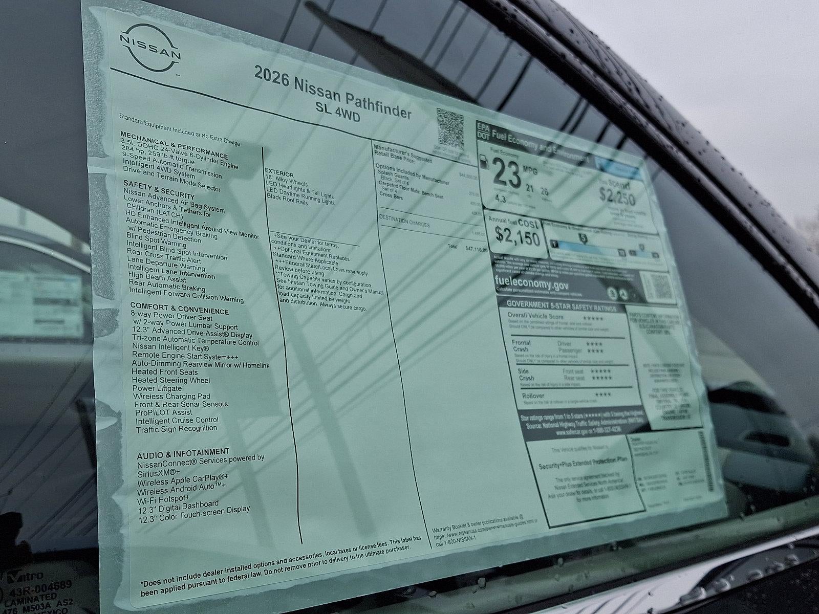 2026 Nissan Pathfinder SL 4WD
