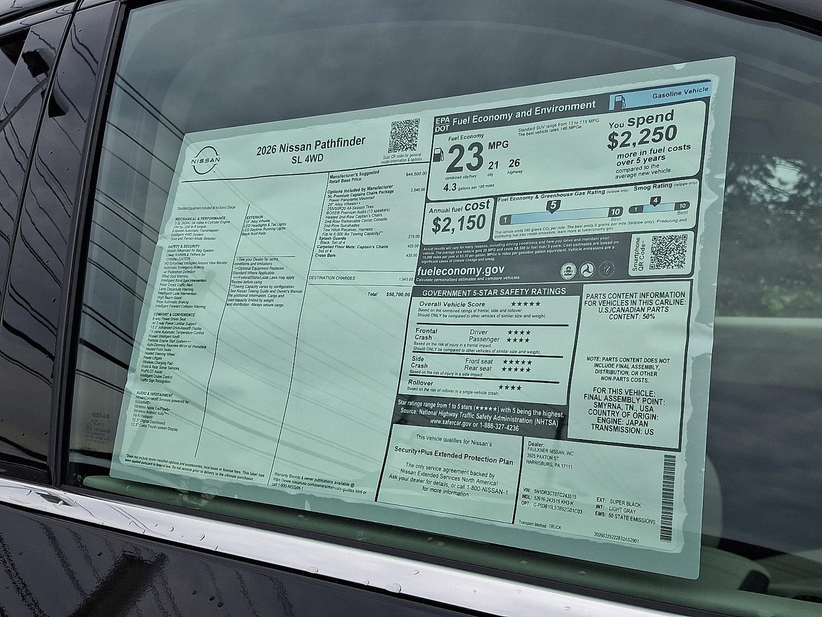 2026 Nissan Pathfinder SL