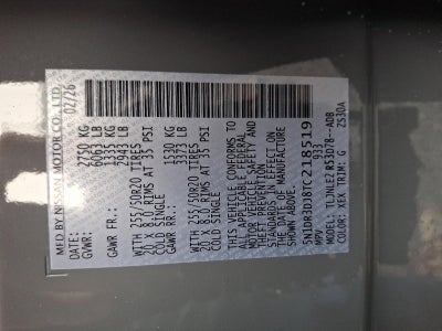 2026 Nissan Pathfinder Platinum 4WD