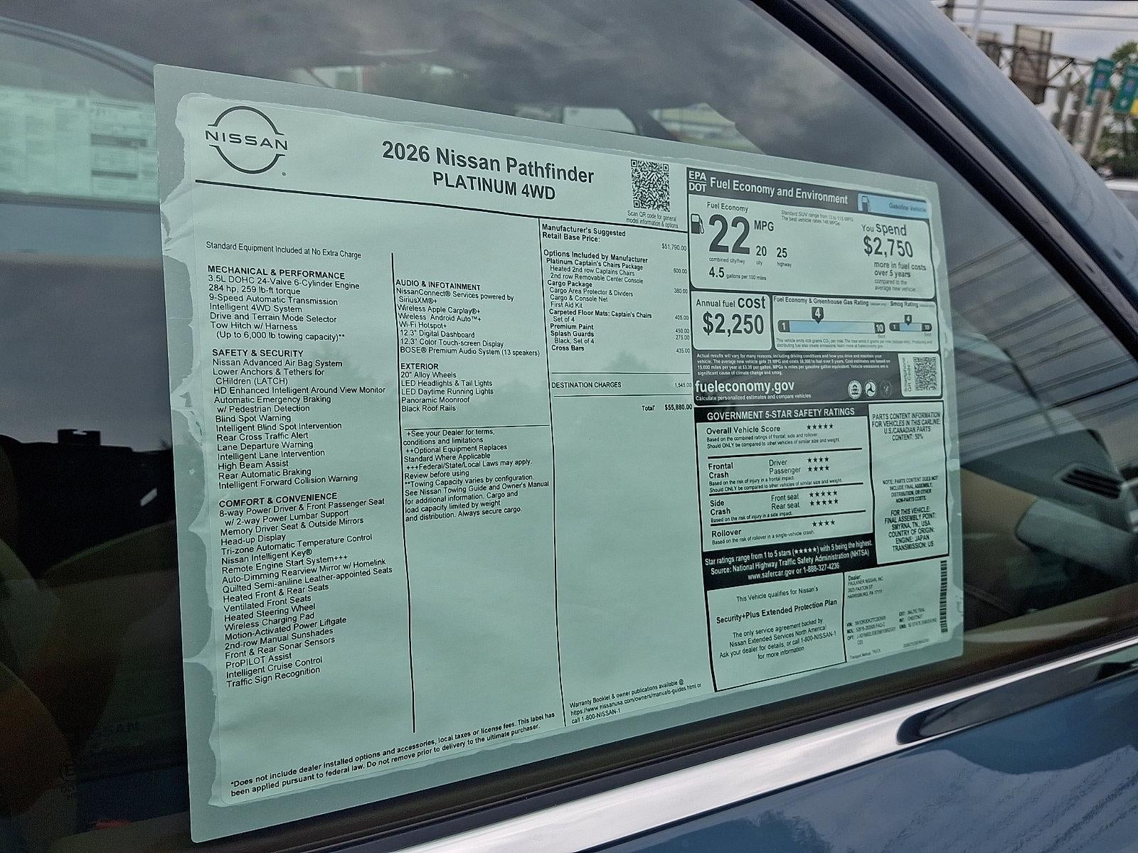 2026 Nissan Pathfinder Platinum 4WD