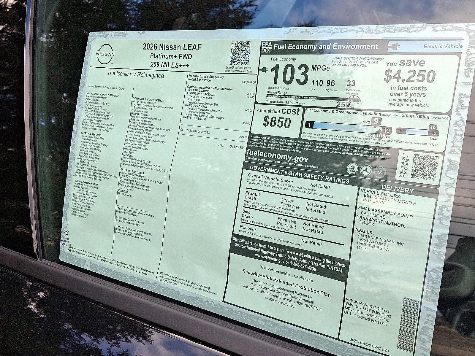 2026 Nissan LEAF Platinum+
