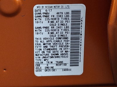 2017 Nissan Rogue 2017.5 AWD SL
