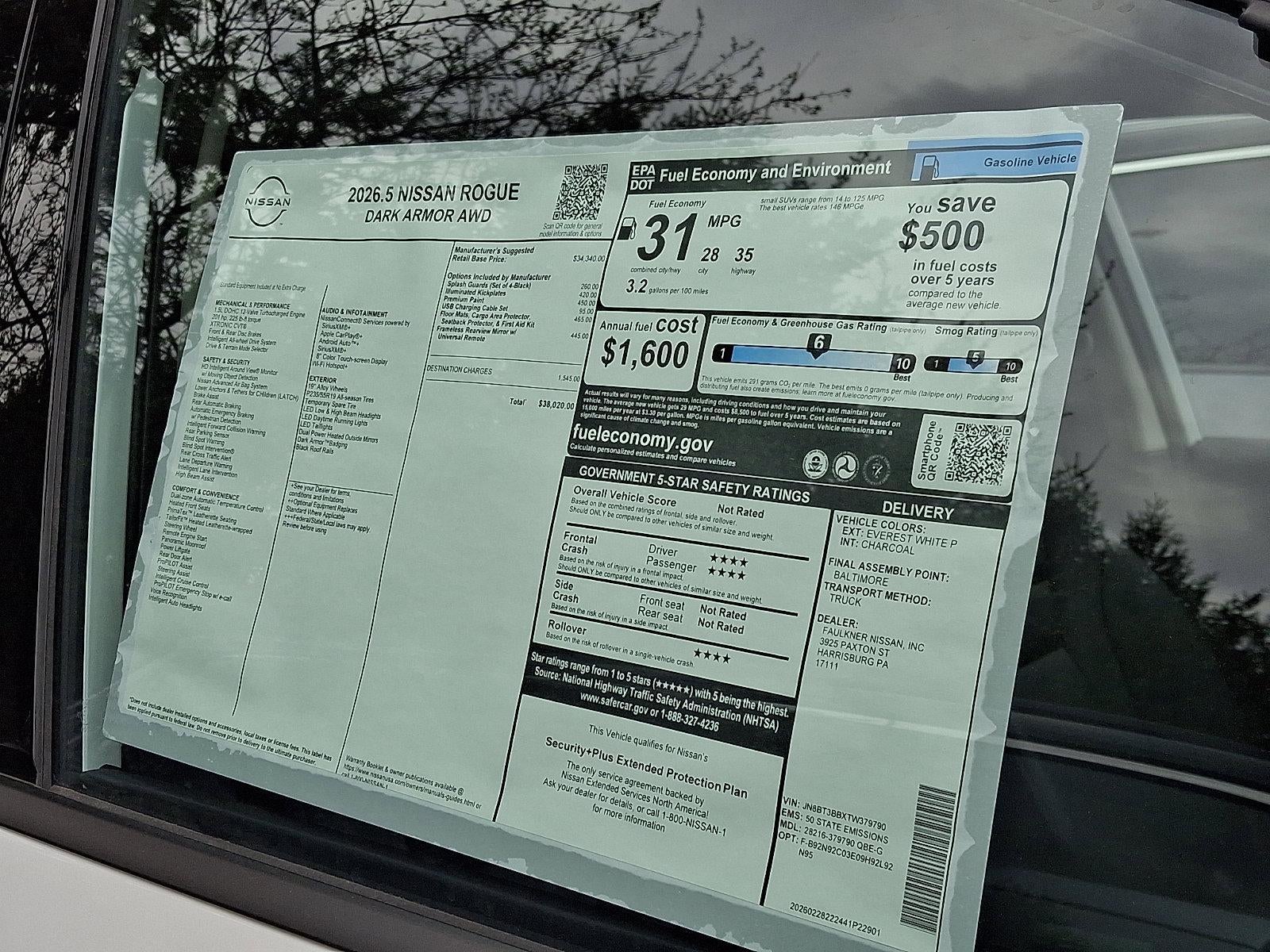 2026 Nissan Rogue Dark Armor™