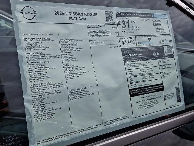 2026 Nissan Rogue Platinum