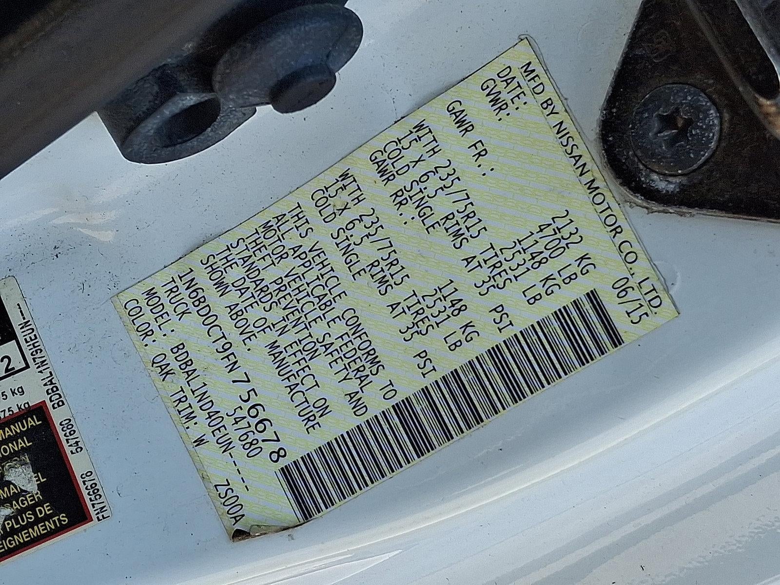 2015 Nissan Frontier S