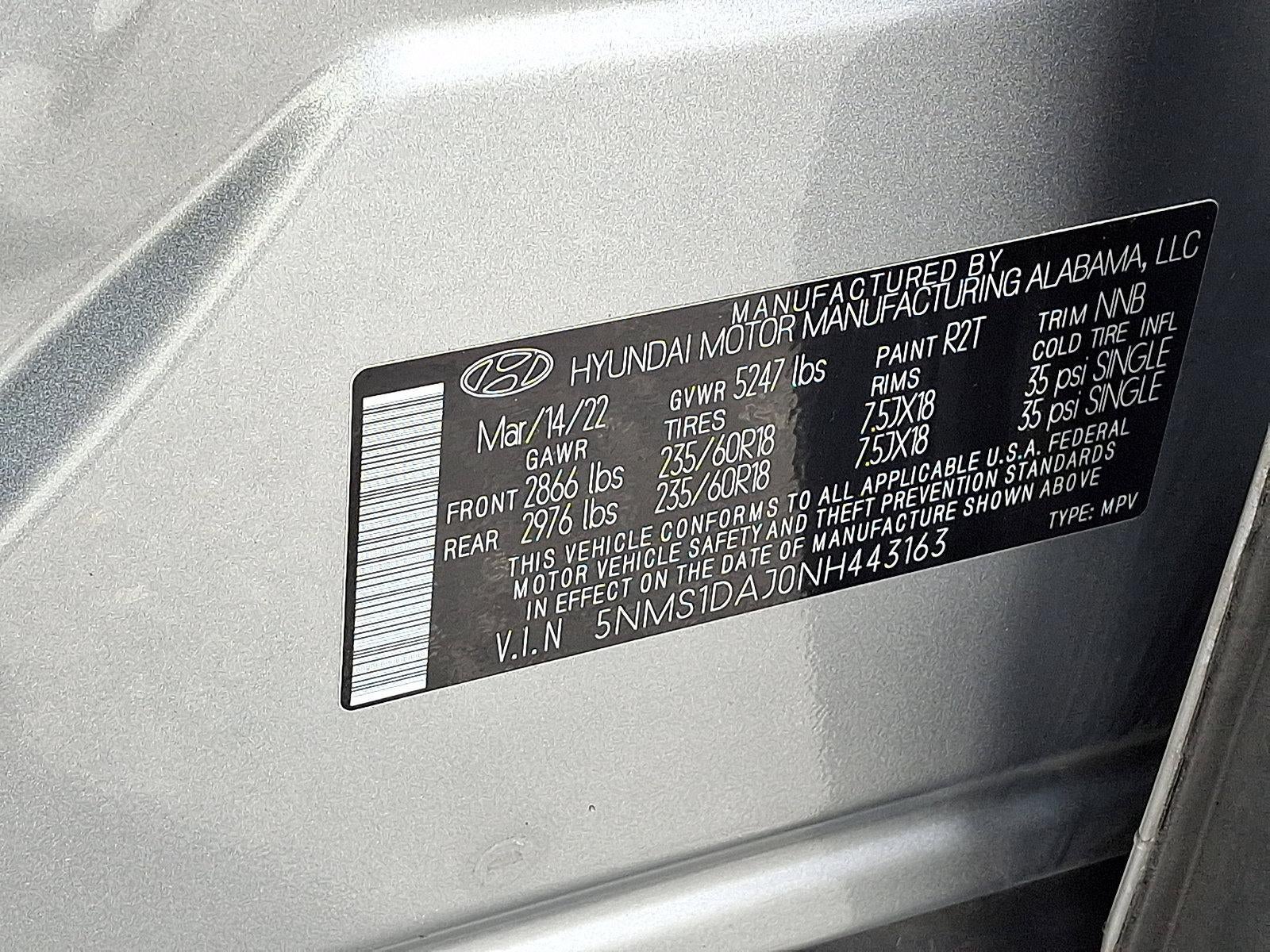 2022 Hyundai SANTA FE SE